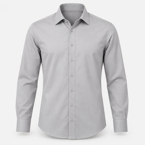 Modelo ilustrativo: Camisa social de manga longa